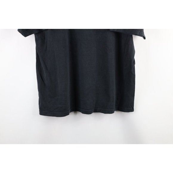 Vintage Streetwear Mens Size XL Faded Dragon Demon All Over Print T-Shirt Black - Picture 8 of 8